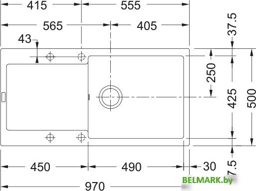 Кухонная мойка Franke Maris MRG 611-97 XL 114.0675.973 (кофе) - фото2