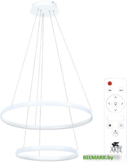 Подвесная люстра Arte Lamp Meridiana A2198SP-2WH - фото