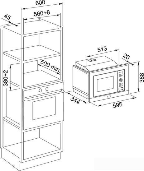 Микроволновая печь Franke FSL 20 MW XS - фото2