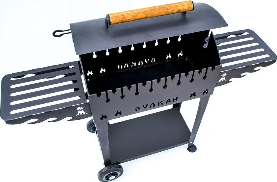 Мангал для дачи Вулкан Гриль М 5 мм на колесах - фото2