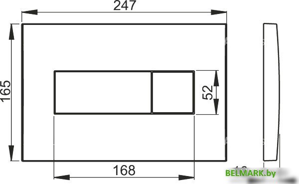 Панель смыва Alcaplast M371 - фото2