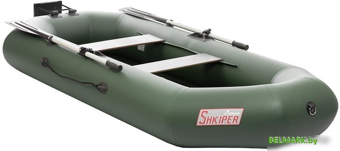 Моторно-гребная лодка Тонар Шкипер 280НТ (зеленый) - фото