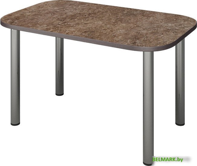 Кухонный стол Senira Р-001-02 (аламбра темная/хром) - фото