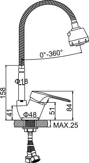 Смеситель Ledeme L4368-B - фото2