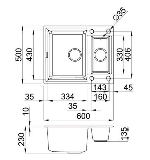 Кухонная мойка Elleci Easy 150 Bianco Titano 68 - фото2