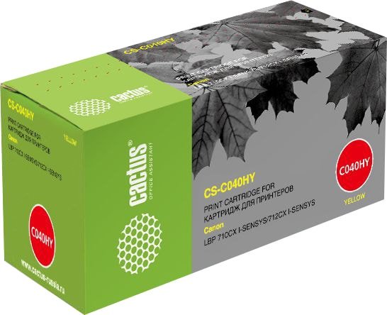 Картридж CACTUS CS-C040HY (аналог Canon 040HY) - фото