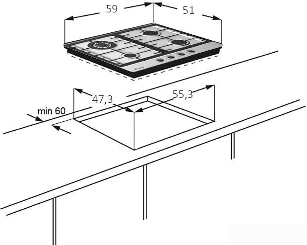 Варочная панель Monsher MKFG 60 G-SFT - фото2