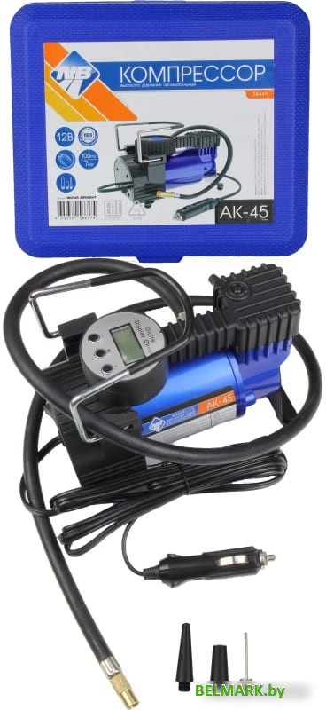 Автомобильный компрессор Nova Bright АК-45 (металлический корпус, пластиковый кейс) - фото