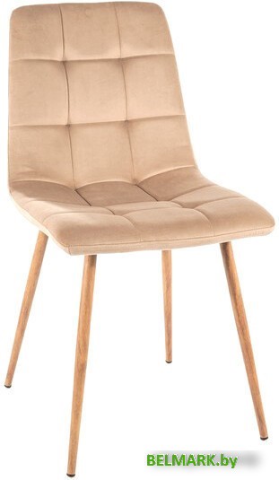 Стул Signal Mila D Velvet (bluvel 28 бежевый/дуб) - фото