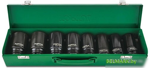 Набор торцевых головок Toptul GDAD0807 8 предметов - фото