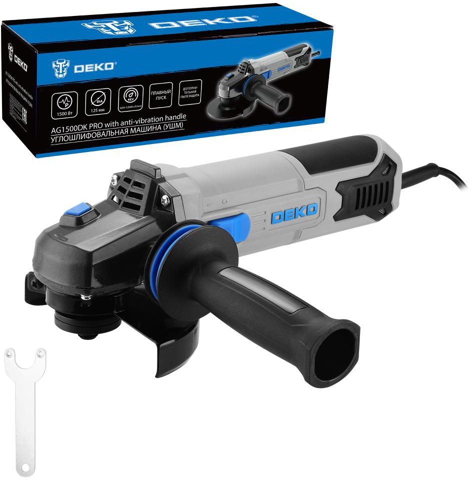 Угловая шлифмашина Deko AG1500DK PRO 083-1026 - фото