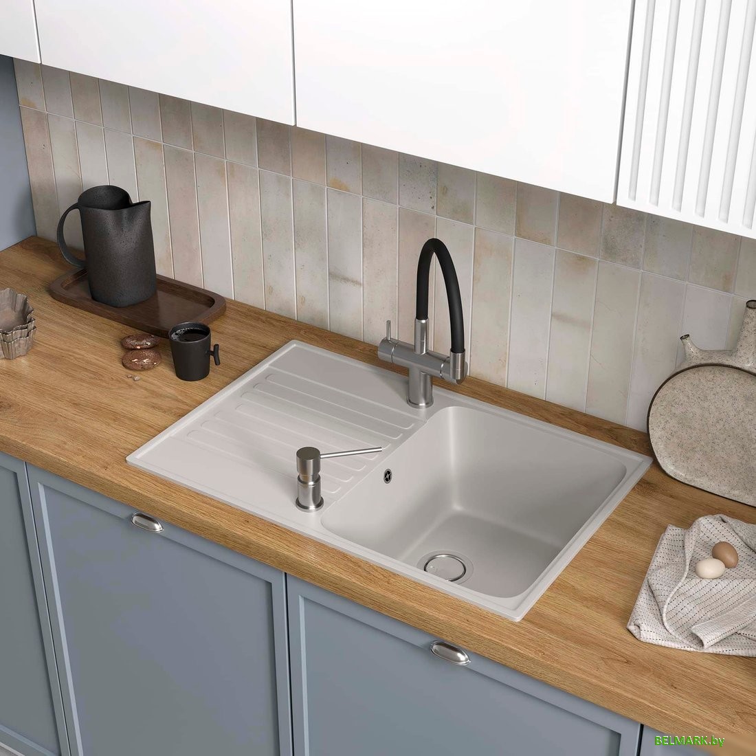 Кухонная мойка Reflexion Bolero RF0574GR - фото