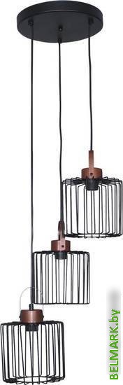 Подвесная люстра Элетех Манго 231 НСБ 01-3х60-167 Е27 1005405085 (черный муар) - фото