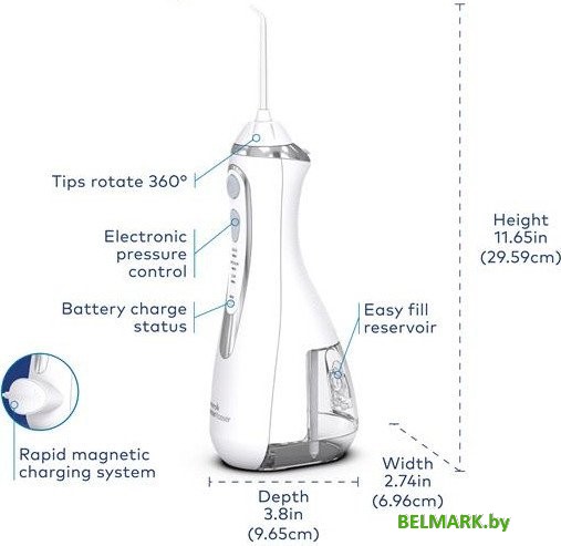 Ирригатор Waterpik WP-580 (белый) - фото2