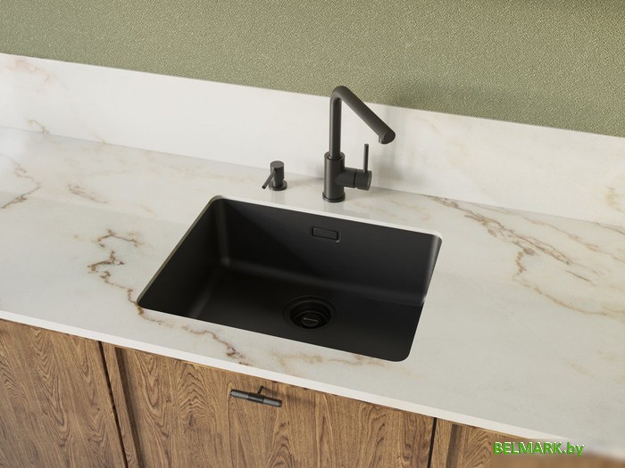 Дозатор для жидкого мыла Omoikiri OM-03 GM (вороненая сталь) - фото2