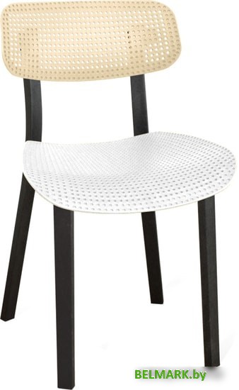 Стул Sheffilton SHT-S85 (бежевый/белый/черный) - фото