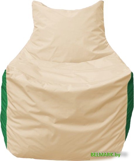 Кресло-мешок Flagman Фокс Ф2.1-147 (слоновая кость/зелёный) - фото2