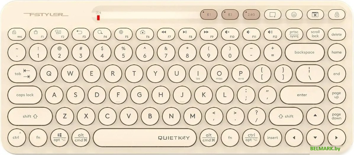 Клавиатура A4Tech Fstyler FBK36C AS (бежевый) - фото