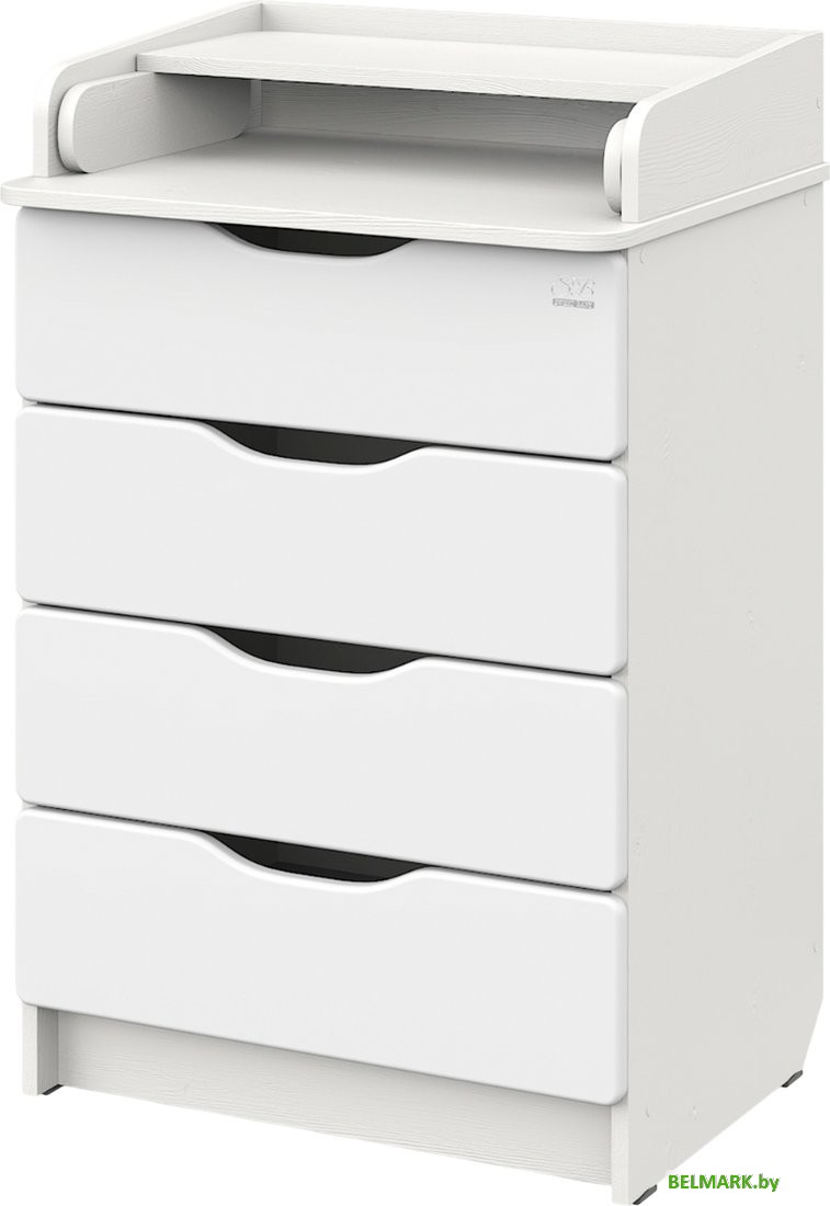 Детский комод Sweet Baby Bravo Bianco (белый премиум) - фото