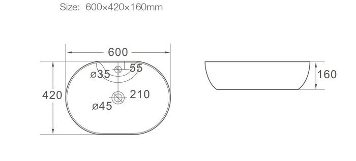 Умывальник SantiLine SL-1023 - фото2