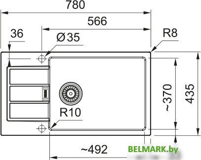 Кухонная мойка Franke Sirius 2.0 Slim S2D 611-78 XL 143.0618.646 (черный карбон) - фото2