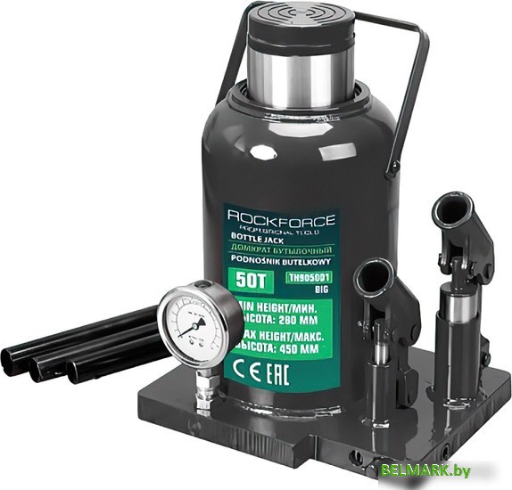 Бутылочный домкрат RockForce RF-TH905001 50т - фото