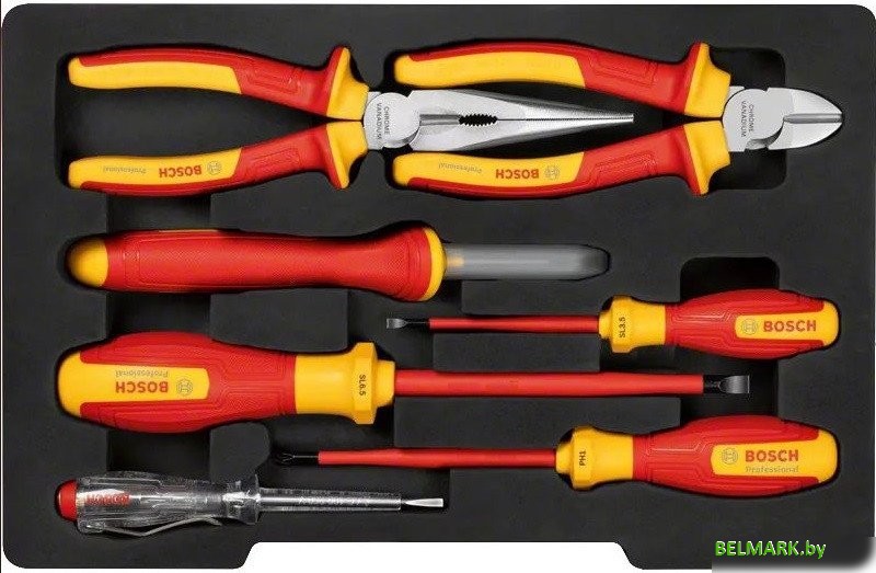 Электромонтажный набор Bosch 1600A02NG3 (7 предметов) - фото