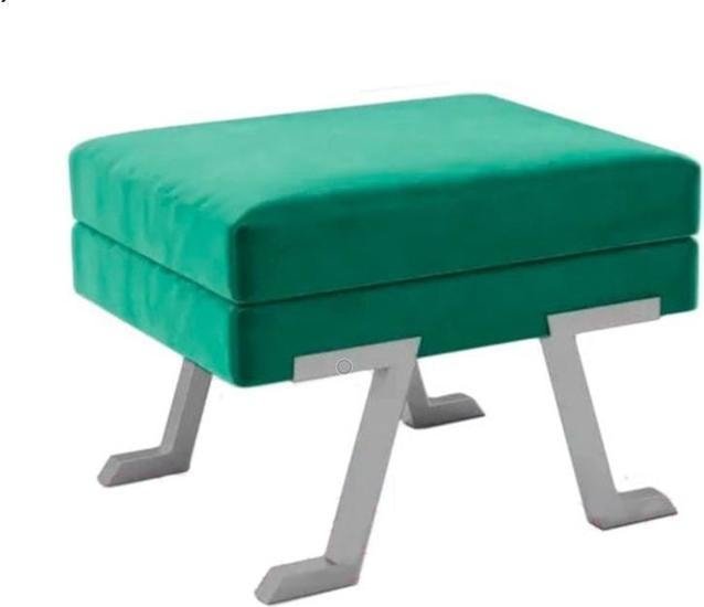 Банкетка Hype Mebel Битл (белый/зеленый) - фото