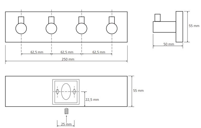 Крючок для ванны Bemeta Beta 132405212 - фото2