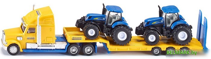 Автовоз Siku New Holland с двумя тракторами 1805 - фото