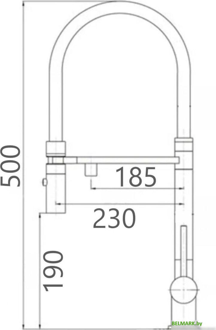 Смеситель Gross Aqua Neosteel 3188611SSMGB - фото2