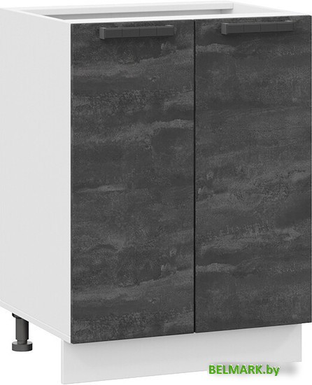 Шкаф напольный Трия Детройт 1Н6 (белый/угольный камень) - фото