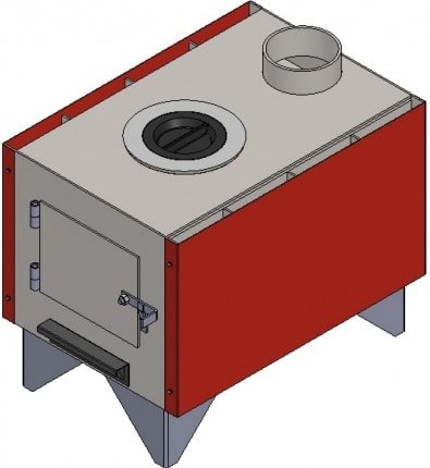 Свободностоящая печь-камин Мета-Бел Ямал АОТ 6.0 - фото2