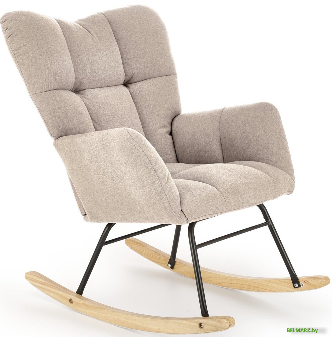Кресло-качалка Halmar Vasco (бежевый) - фото