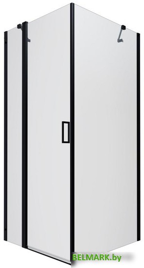 Душевой уголок Triton Йота Блэк А1 90х90 без поддона (прозрачное стекло) - фото