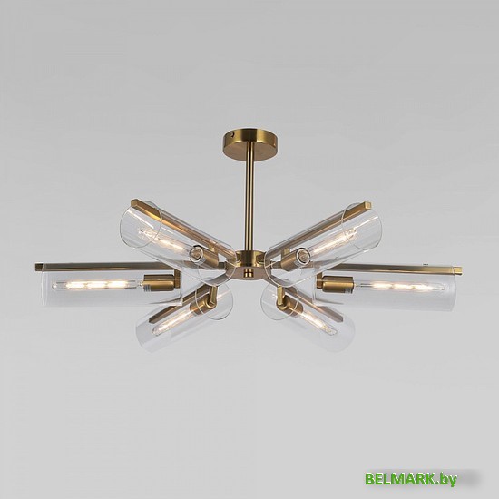 Люстра средней высоты Евросвет Trompeta 70144/6 латунь - фото