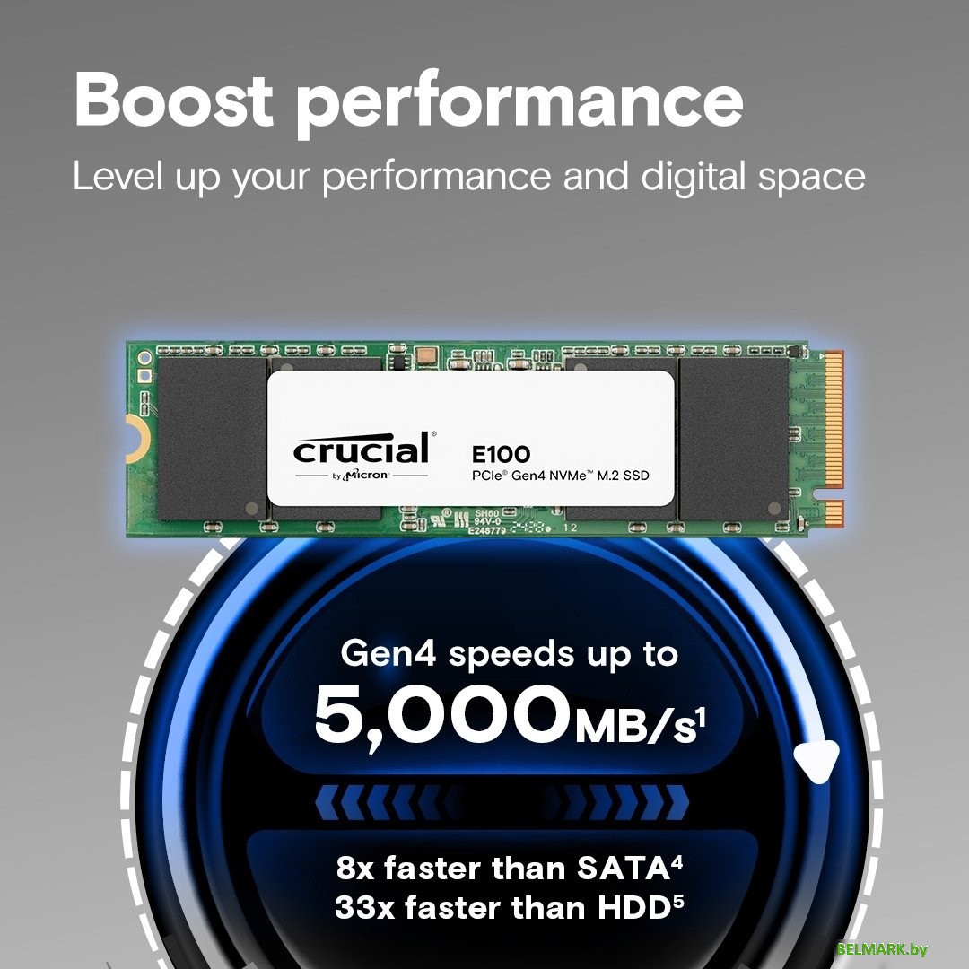 SSD Crucial E100 2TB CT2000E100SSD8 - фото2