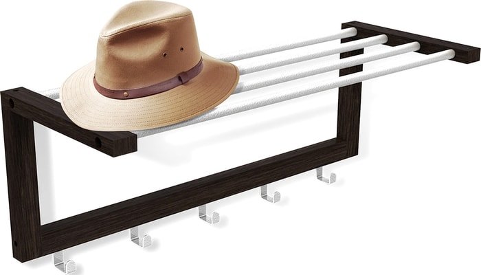 Вешалка для одежды Sheffilton Альберто SHT-WH4 933036 (венге/алюминий металлик) - фото