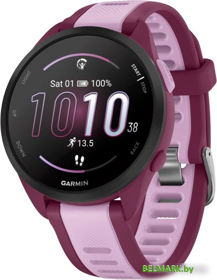 Умные часы Garmin Forerunner 165 Music (ягода/сирень) - фото