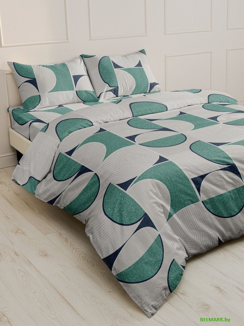 Постельное белье Реноме 2сп с Евро простыней Шуя 215201 (бязь) - фото