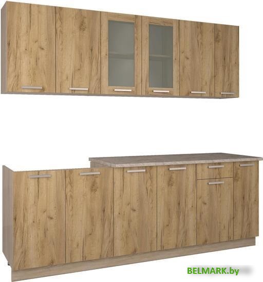 Кухня Интерлиния Мила 23 (дуб золотой) - фото