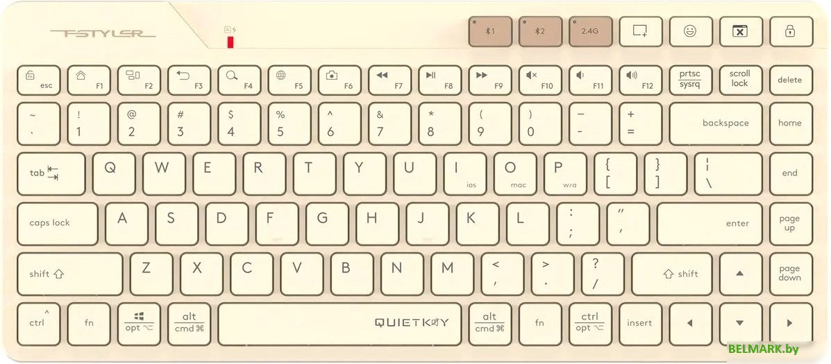 Клавиатура A4Tech Fstyler FBK26C AS (бежевый) - фото