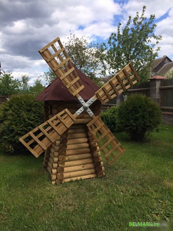 Украшение для сада Массив-Древ Мельница №1 700x700xH1400 - фото2
