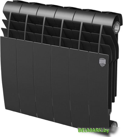 Биметаллический радиатор Royal Thermo BiLiner 350 Noir Sable (6 секций) - фото
