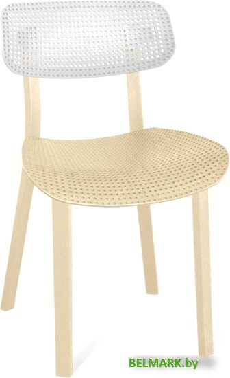 Стул Sheffilton SHT-S85 (белый/бежевый/бежевый) - фото