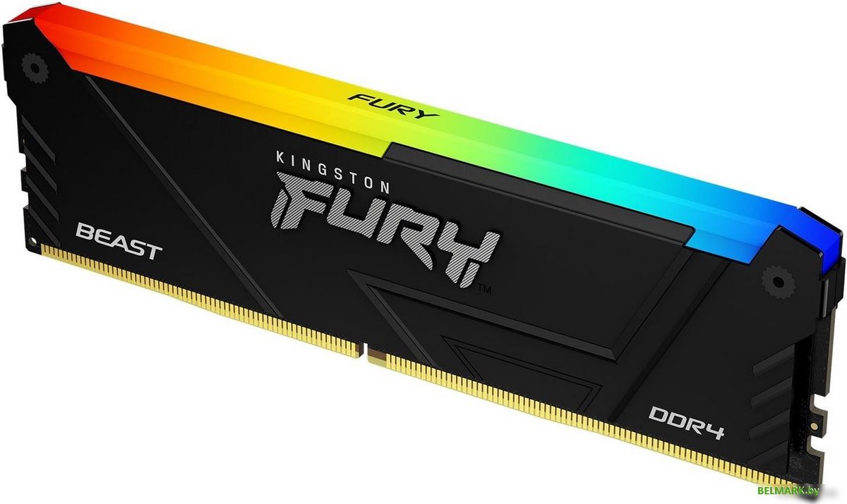 Оперативная память Kingston FURY Beast RGB 16ГБ DDR4 3200 МГц KF432C16BB2A/16 - фото