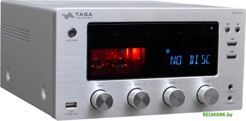CD-ресивер Taga Harmony HTR-1000CD v.3 (серебристый) - фото