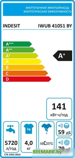 Стиральная машина Indesit IWUB 41051 BY - фото2