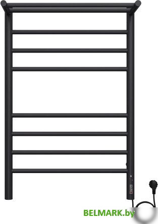 Полотенцесушитель TERMINUS Аврора КС П8 500x800 с полкой quick touch (RAL9005 матовый) - фото