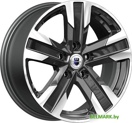 Литые диски K&K Висмут (КС100) 16x7" 5x108мм DIA 63.35мм ET 45мм Алмаз черный - фото